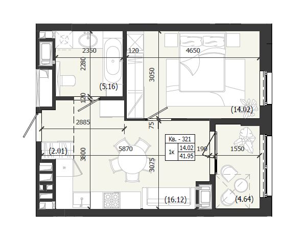 Квартира 321 WEST