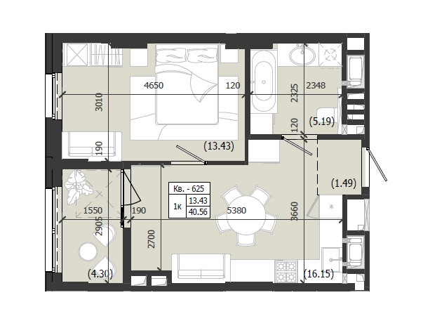 Квартира 625 WEST