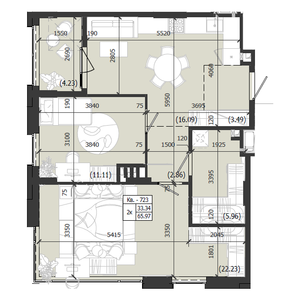 Квартира 723 WEST