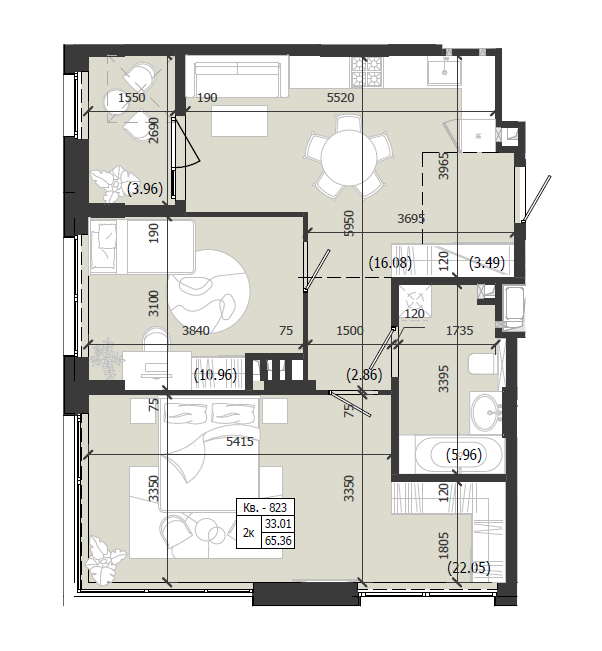 Квартира 823 WEST