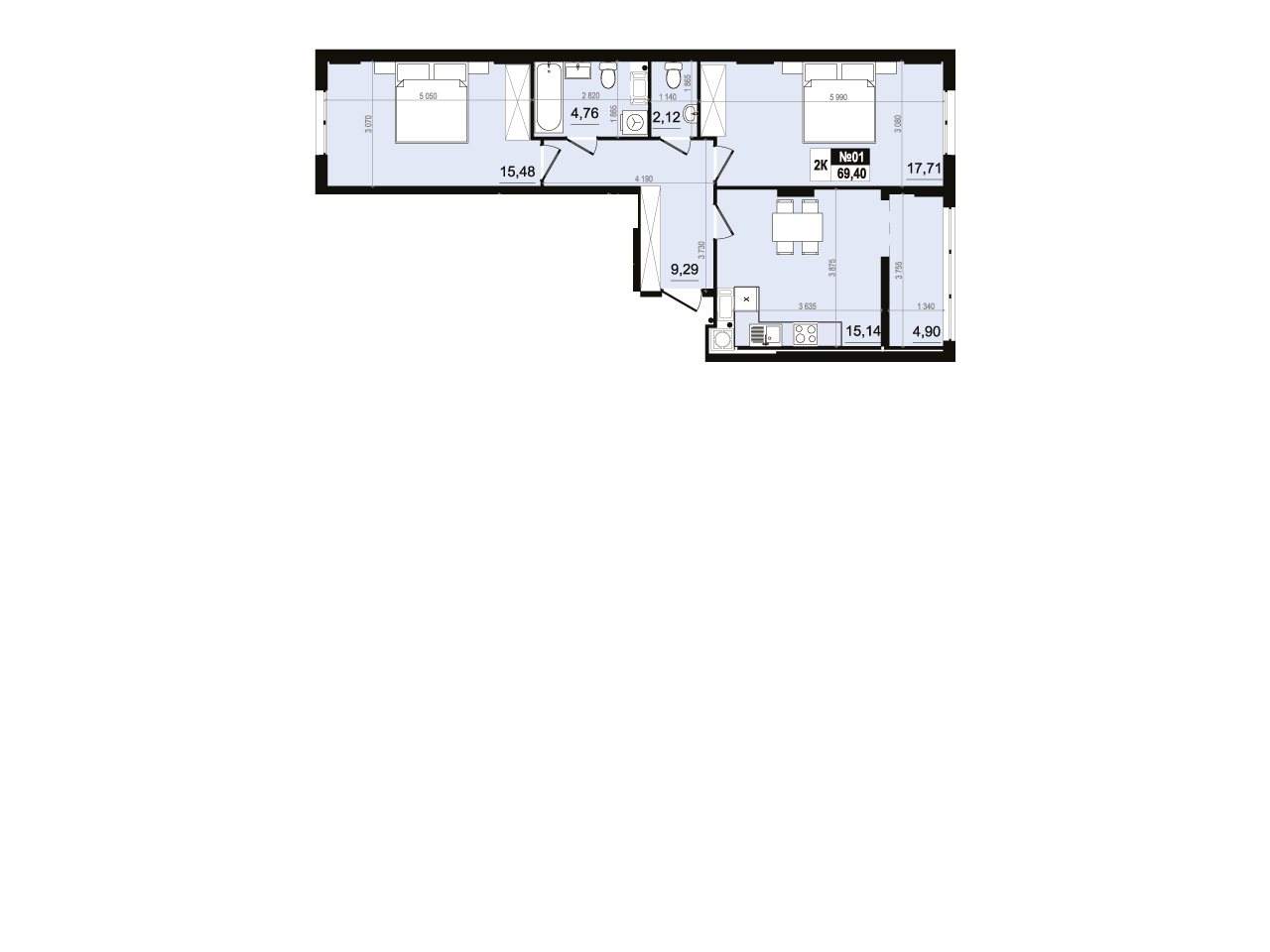 Квартира В-701 Comfort