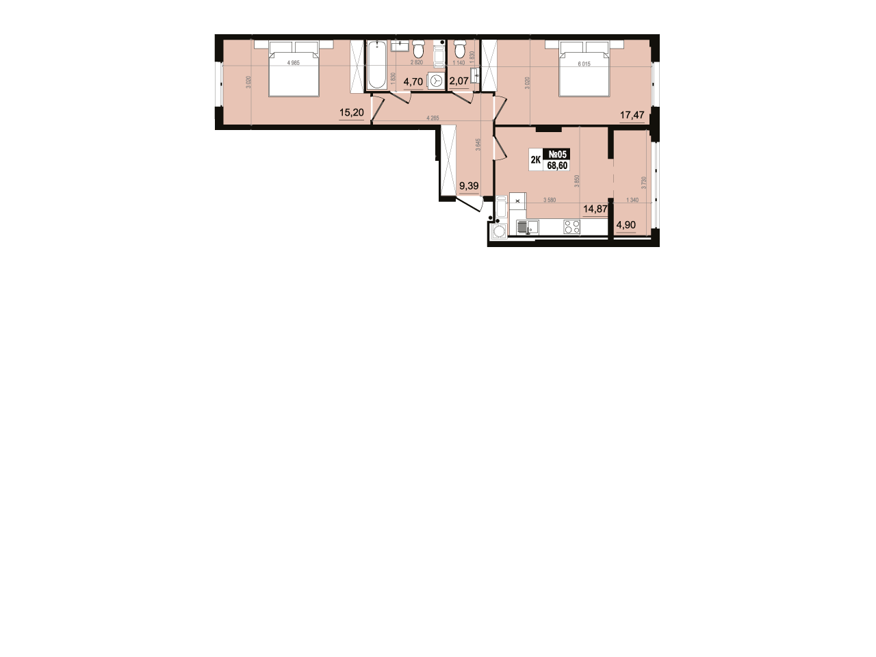 Квартира В-705 Comfort