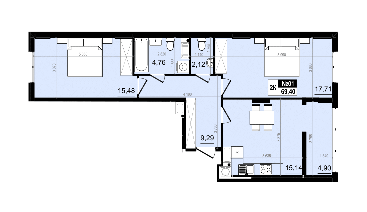 Квартира В-701 Comfort