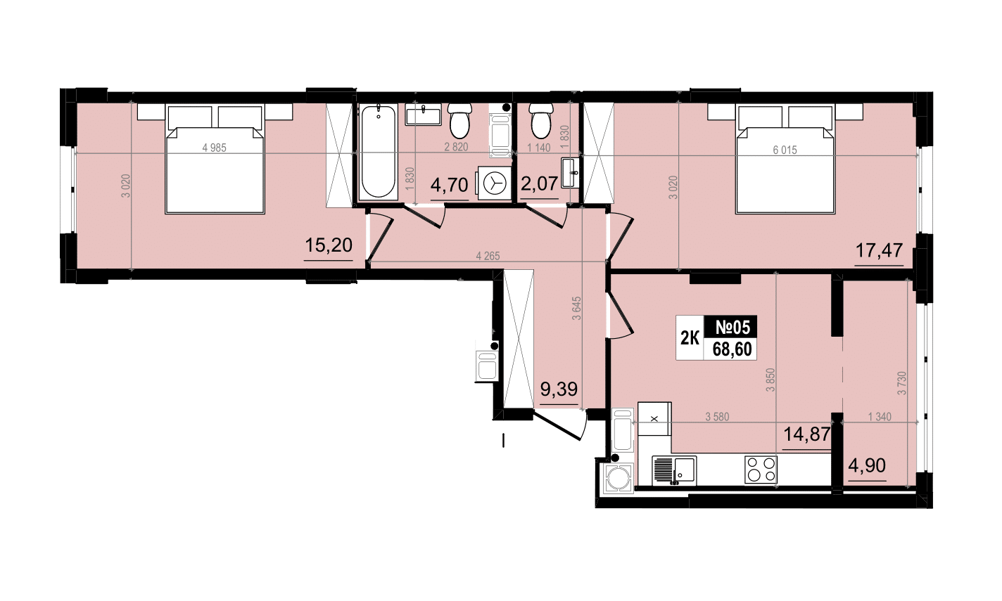 Квартира В-705 Comfort