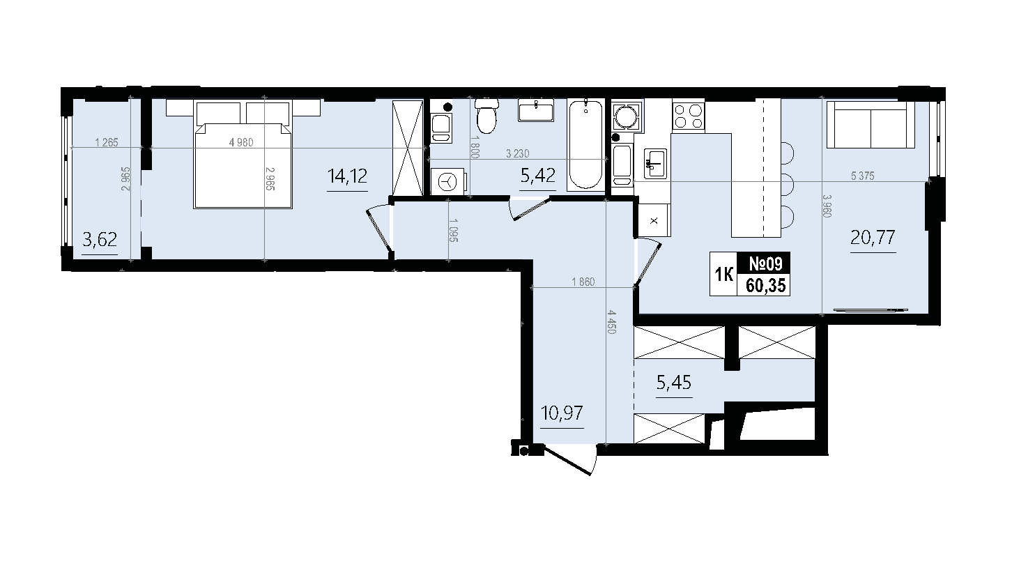 Квартира В-809 Comfort