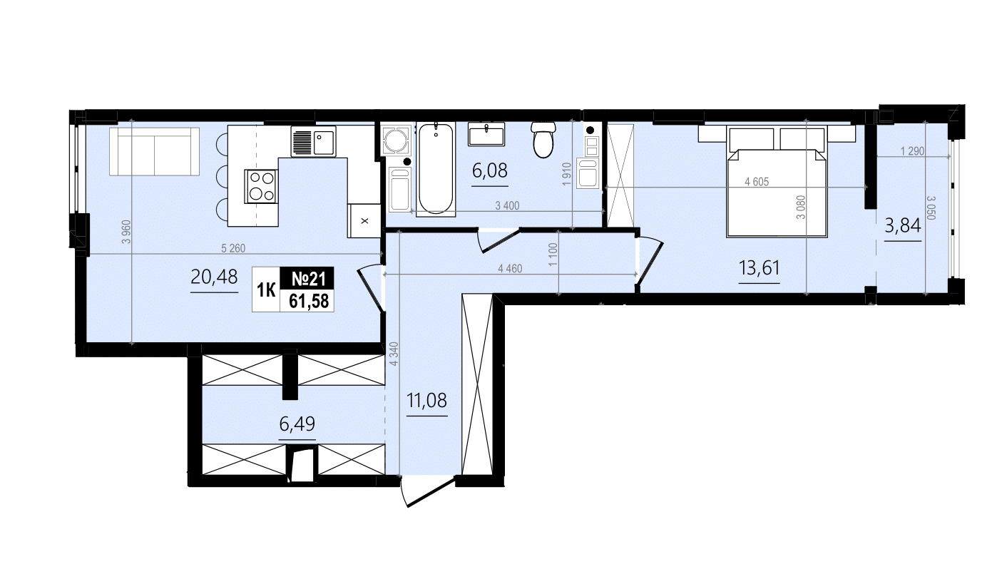 Квартира В-721 Comfort