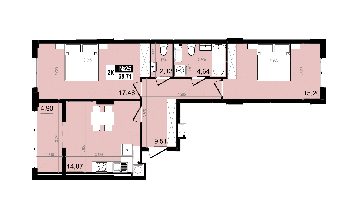 Квартира В-725 Comfort
