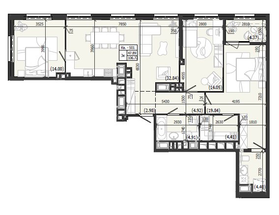 Квартира 501 WEST